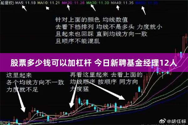 股票多少钱可以加杠杆 今日新聘基金经理12人